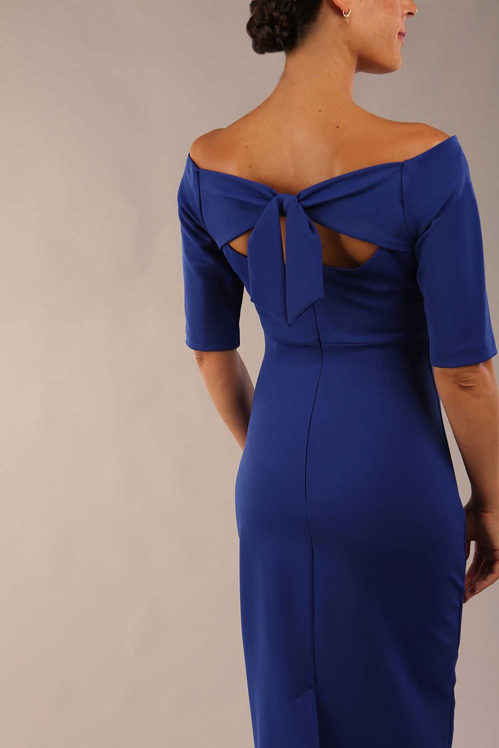 Estonia Off shoulder Pencil Dress – Diva Catwalk, image 2