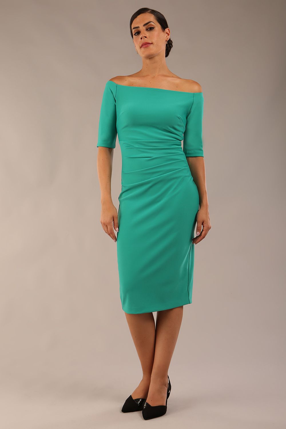 Estonia Off shoulder Pencil Dress – Diva Catwalk, image 6