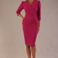 Ethan V-Neck Sleeved Pencil Dress 