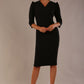 Ethan V-Neck Sleeved Pencil Dress 