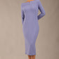 Faye Off Shoulder Long Sleeve Midi Dress 