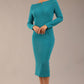 Faye Off Shoulder Long Sleeve Midi Dress 