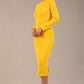 Faye Off Shoulder Long Sleeve Midi Dress 