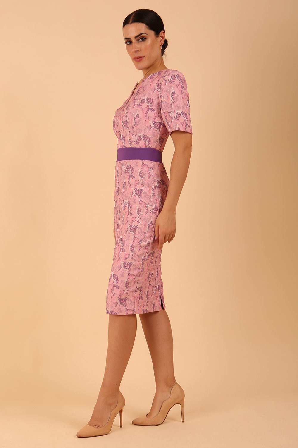 Floella Jacquard Dress – Diva Catwalk, image 1