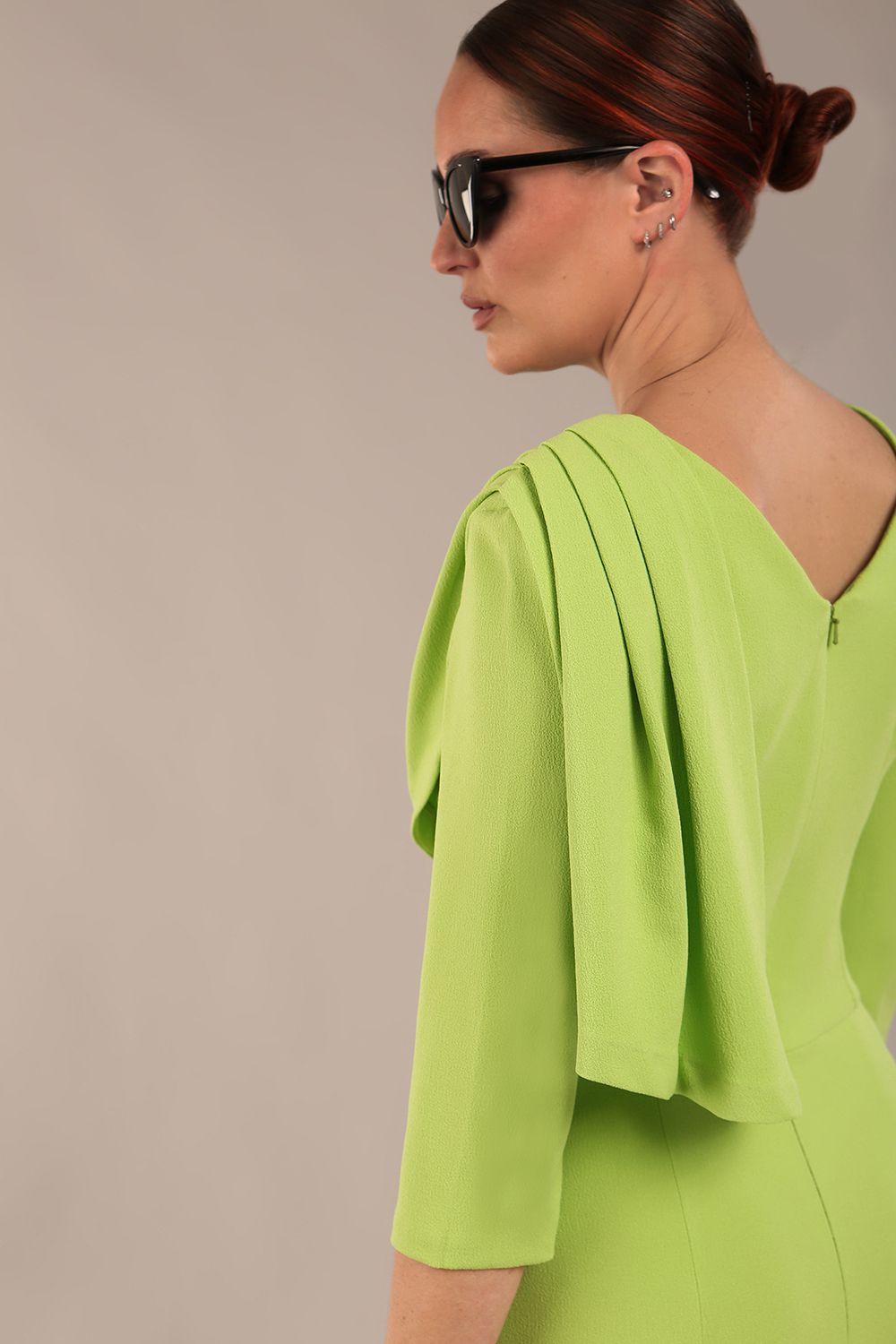 Frieth Gathered Shoulder Dress 