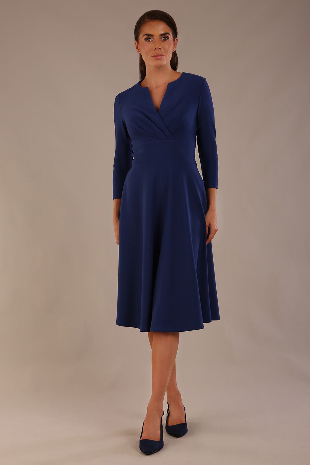 Haddington 3/4 sleeved A-line Dress 
