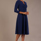 Haddington 3/4 sleeved A-line Dress 