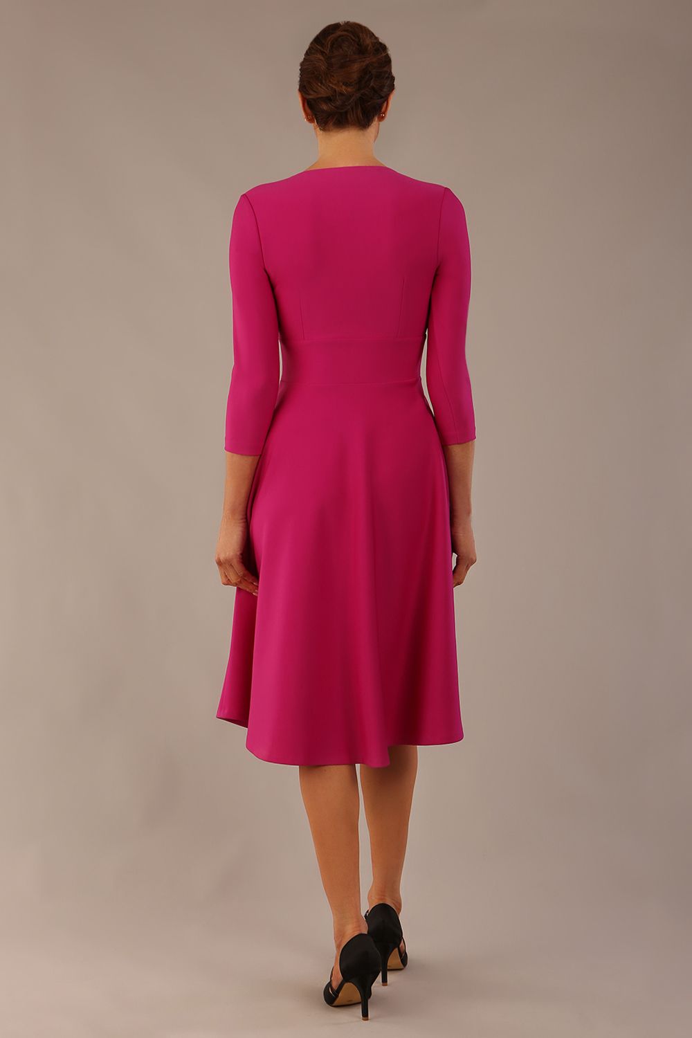 Haddington 3/4 sleeved A-line Dress – Diva Catwalk, image 2
