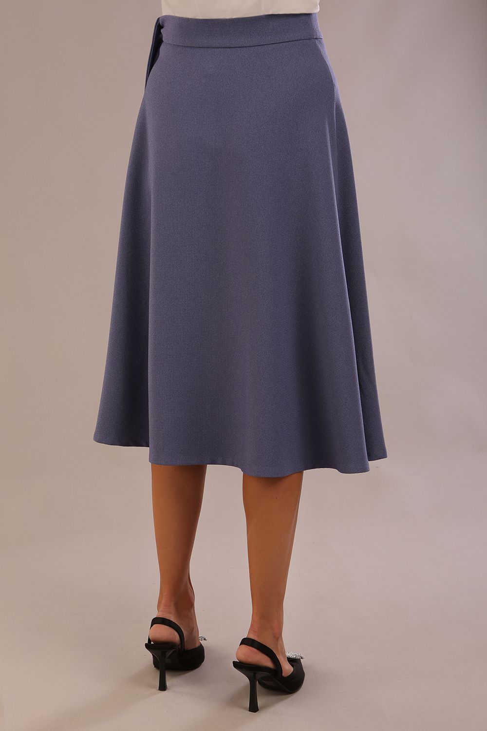 Harlow A-Line Tie-Waist Midi Skirt – Diva Catwalk, image 2