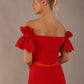 Harmony Bardot Ruffle Maxi Dress 