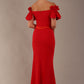 Harmony Bardot Ruffle Maxi Dress 