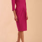 Hazel Rounded Collar Detail Pencil Dress 