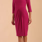 Hazel Rounded Collar Detail Pencil Dress 