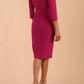 Hazel Rounded Collar Detail Pencil Dress 