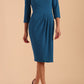 Hazel Rounded Collar Detail Pencil Dress 