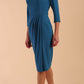 Hazel Rounded Collar Detail Pencil Dress 