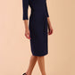 Hazel Rounded Collar Detail Pencil Dress 