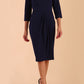 Hazel Rounded Collar Detail Pencil Dress 