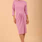 Hazel Rounded Collar Detail Pencil Dress 