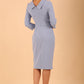 Hazel Rounded Collar Detail Pencil Dress 