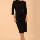 Hazel Rounded Collar Detail Pencil Dress 