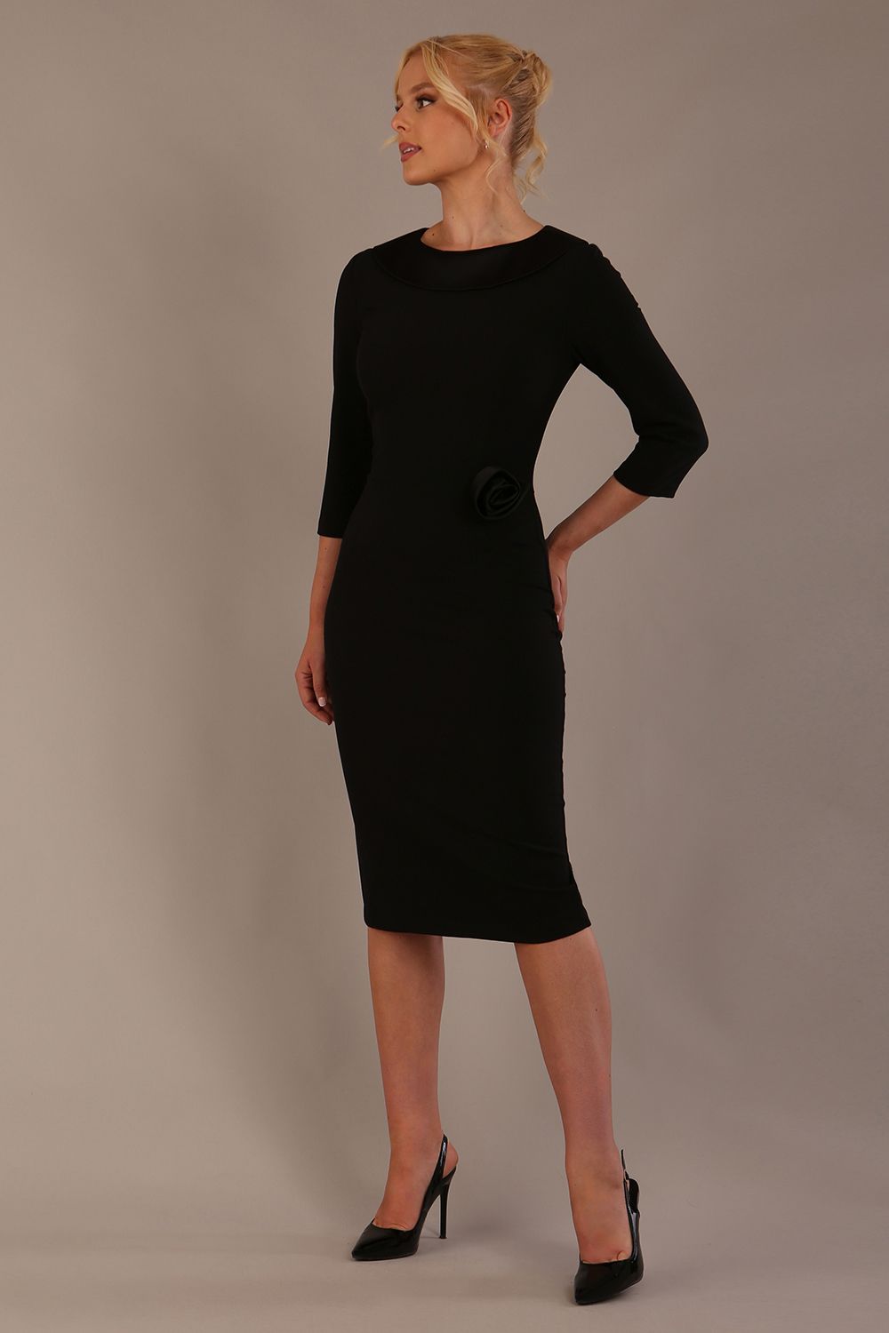 Heathcote Floral Detail Pencil Dress 