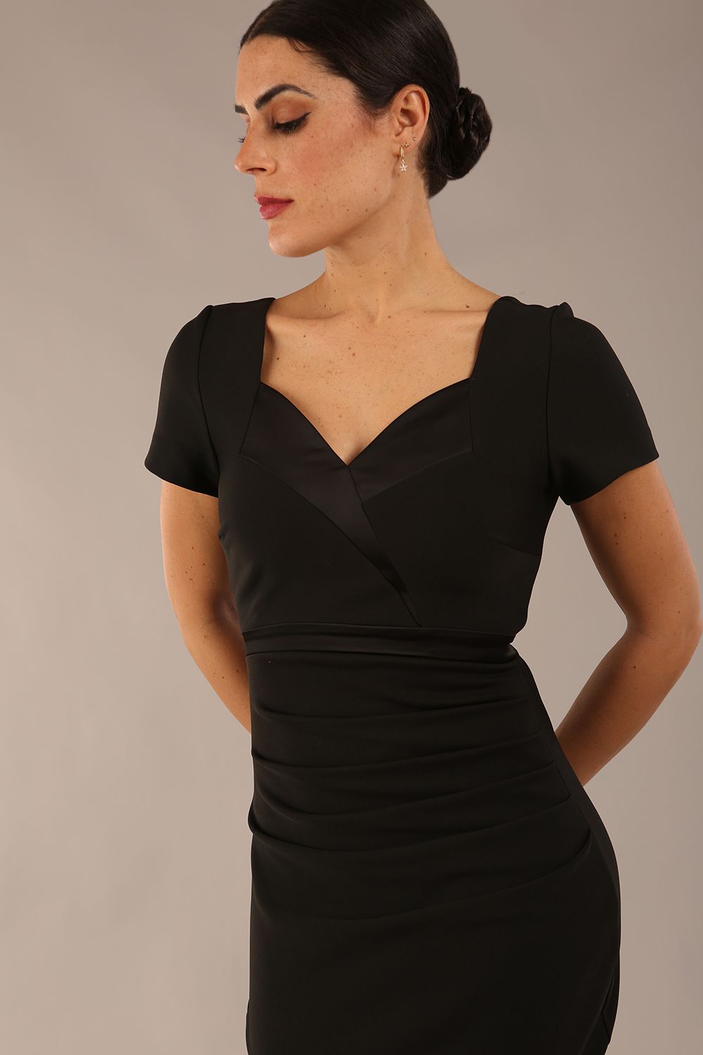 Helena Pencil Dress in Black – Diva Catwalk, image 17