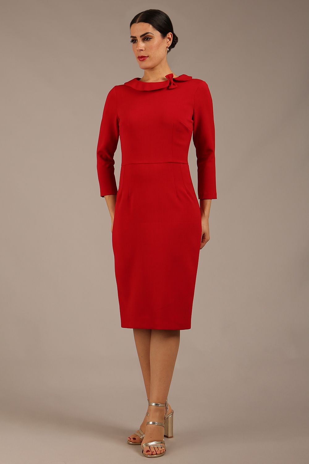 Helium 3/4 Sleeved Pencil Dress 