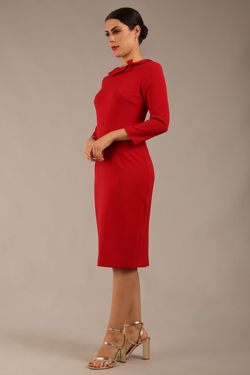 Helium 3/4 Sleeved Pencil Dress – Diva Catwalk, image 3