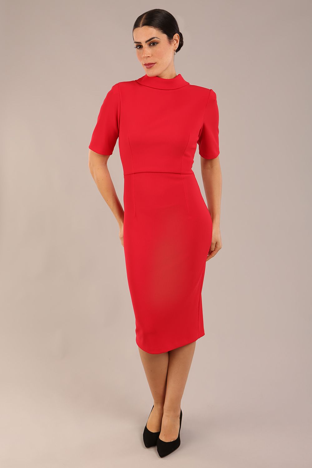 Highmoor Short Sleeved Pencil Dress – Diva Catwalk, image 22