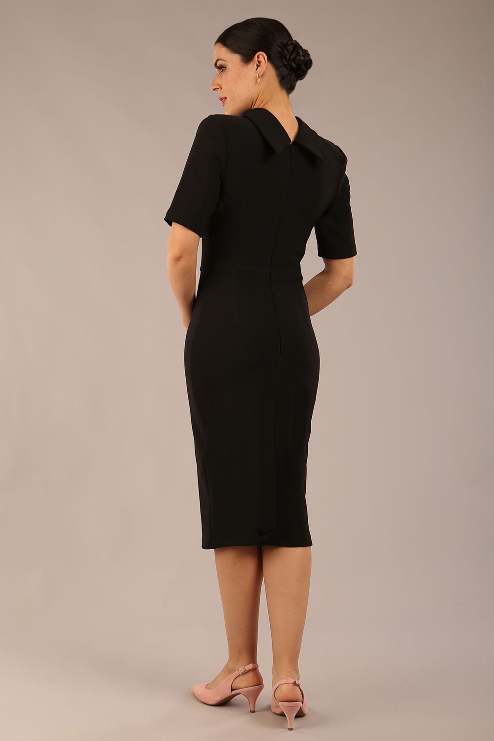 Highmoor Short Sleeved Pencil Dress – Diva Catwalk, image 24