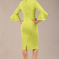Hobson ruffled sleeves Pencil Dress 
