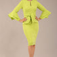 Hobson ruffled sleeves Pencil Dress 