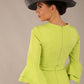 Hobson ruffled sleeves Pencil Dress 