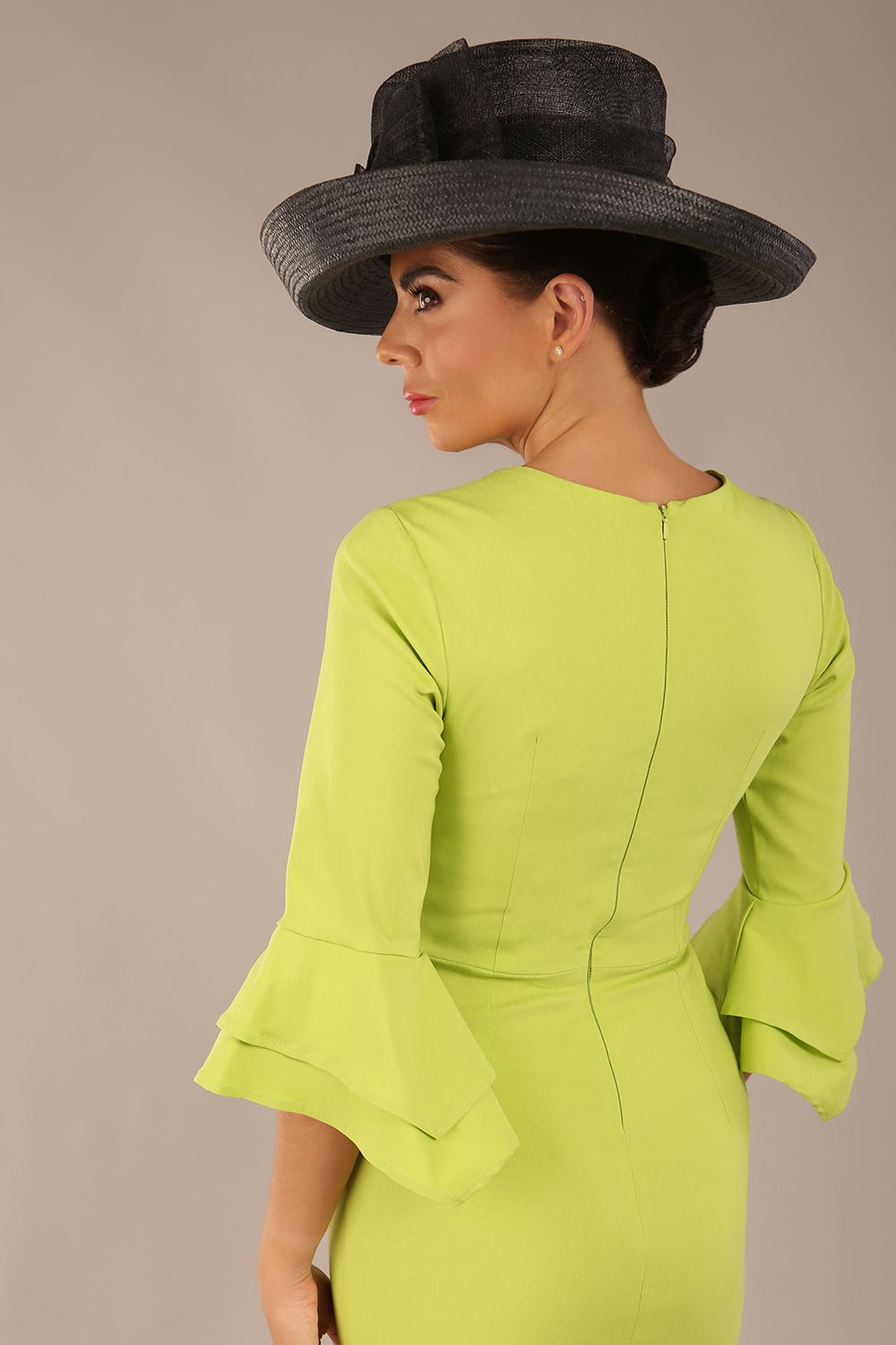 Hobson ruffled sleeves Pencil Dress – Diva Catwalk, image 28
