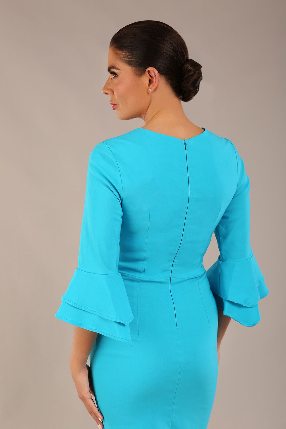 Hobson ruffled sleeves Pencil Dress – Diva Catwalk, image 20