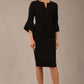 Hobson ruffled sleeves Pencil Dress 