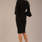 Hobson ruffled sleeves Pencil Dress 