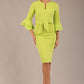 Hobson ruffled sleeves Pencil Dress 