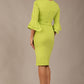 Hobson ruffled sleeves Pencil Dress 