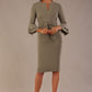 Hobson ruffled sleeves Pencil Dress 