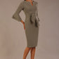 Hobson ruffled sleeves Pencil Dress 