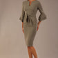 Hobson ruffled sleeves Pencil Dress 
