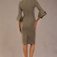 Hobson ruffled sleeves Pencil Dress 
