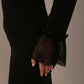 Holby Fluted Lace Cuff Dress 