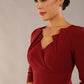 Indira 3/4 Sleeve Knee Length Pencil Dress 