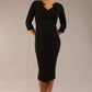 Indira 3/4 Sleeve Knee Length Pencil Dress 