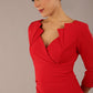 Indira 3/4 Sleeve Knee Length Pencil Dress 