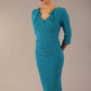 Indira 3/4 Sleeve Knee Length Pencil Dress 