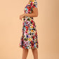 Iris Print Dress 